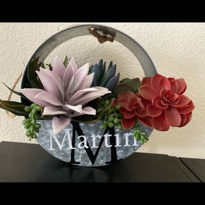 Custom succulent wall art